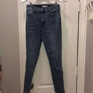 Medium blue colored jeans